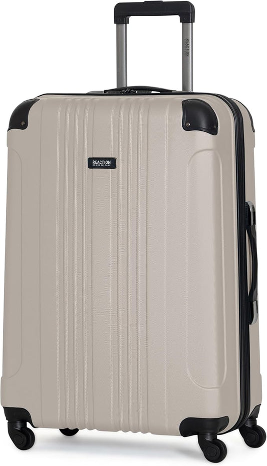 Kenneth Cole REACTION Bounds Lightweight Hardshell 4-Wheel Spinner Luggage, Mushroom, 28-Inch Checked