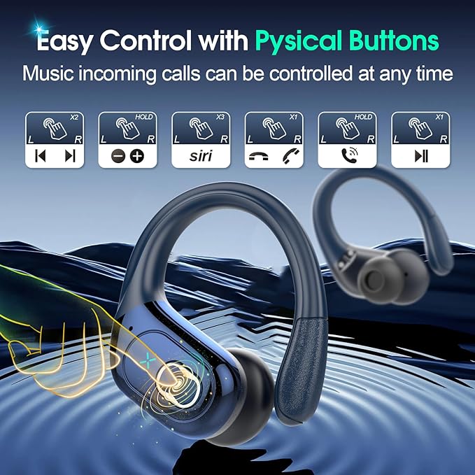 AI Translation Earbuds Real Time, 164 Language Translator Earbud 3-in-1 Bluetooth 5.4 Translator Earbuds with 6 Translation Modes, 75H Translators Headphones with APP for Travel Business, Blue