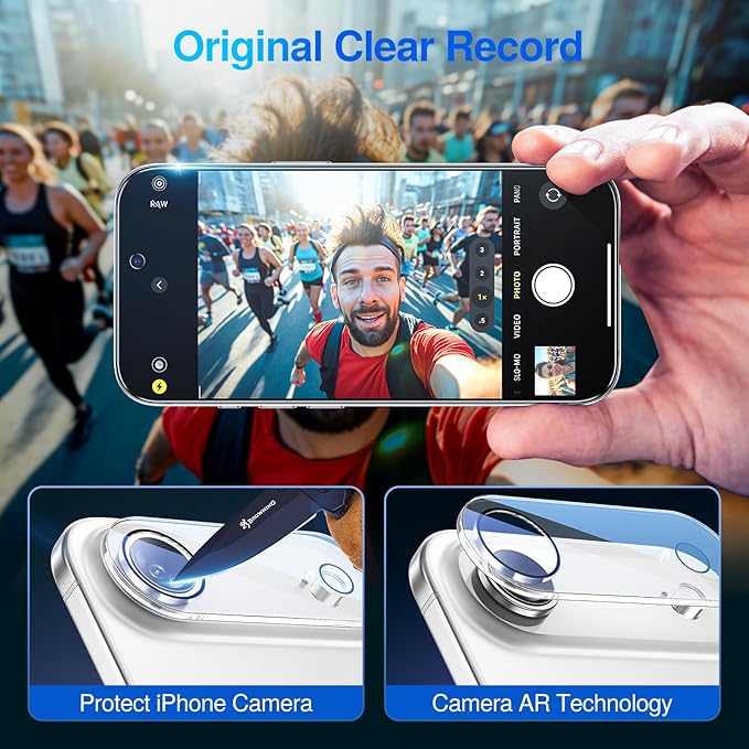 SMARTDEVIL 2+2Pack for iPhone Air Privacy Screen Protector with Camera Lens Protector,Shatterproof Tempered Glass [True 28°Anti Spy] [9H Hardness] [Automatic Dust-Elimination Install] [Bubble Free]