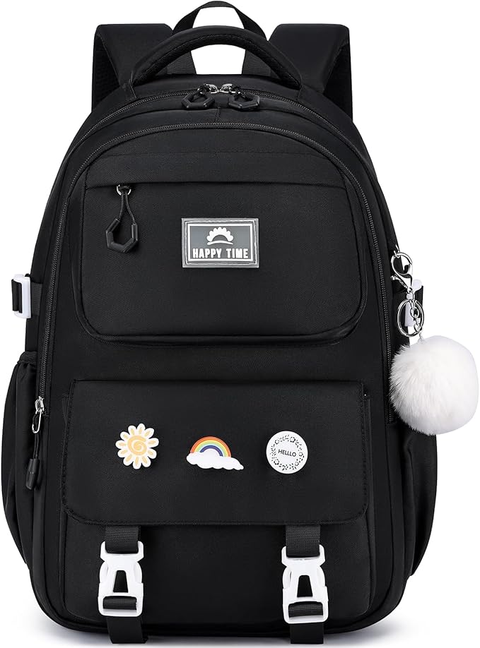 MOMUVO School Backpack Set for Girls,3pcs Bookbag with Lunch Box Pencil Case Kids School Bag Set