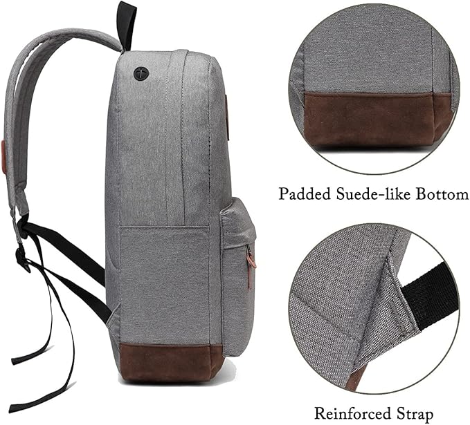 Backpack for Men Women,VASCHY Classic Water-resistant Lightweight Travel School Backpack Casual Daypack