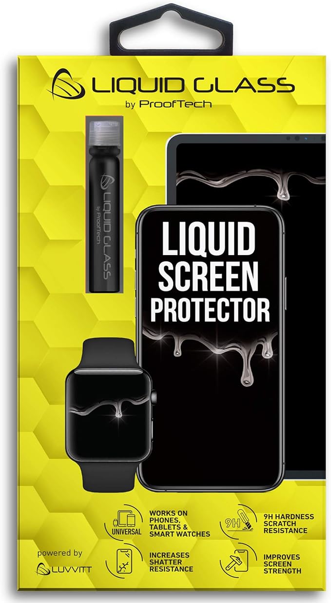 Liquid Glass Screen Protector for Up to 4 Devices | Universal for All Smartphones Tablets Smart Watches