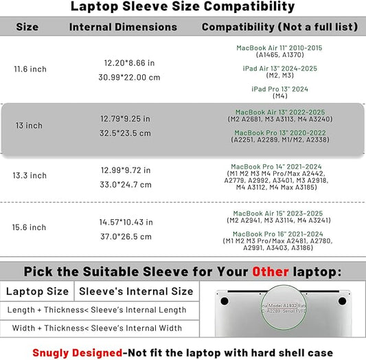 Allinside 13 inch Laptop Sleeve Case for MacBook Air 13 2018-2025/MacBook Pro 13 2016-2022, Waterproof PU Leather Laptop Sleeve Bag Protective Vertical Case Cover, Gray