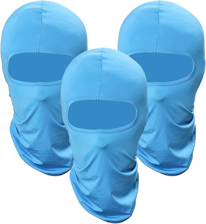 Pukavt 3 Pack Balaclava Face Mask, Ski Mask for Men Women, UV Protection Windproof Scarf for Motorcycle Snowboard Cycling