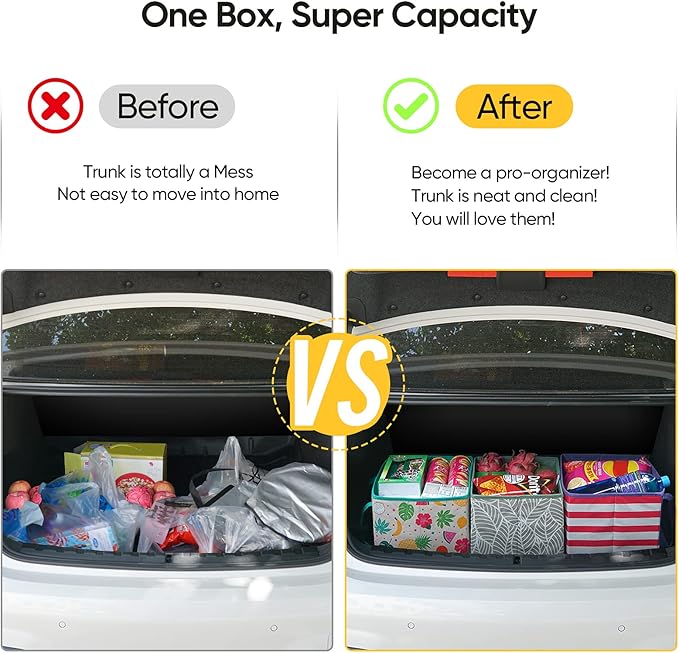 BALEINE 3Pk Reusable Grocery Bags, Foldable Shopping Bags for Groceries with Reinforced Bottom & Handles (Color Stripe)