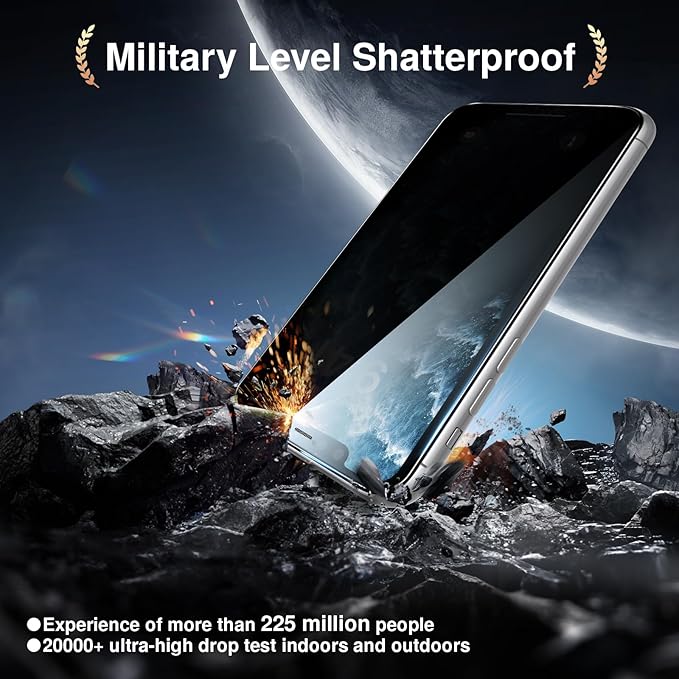 SMARTDEVIL 2PACK Privacy Screen Protector for iPhone 11/XR Shatterproof Tempered Glass [True 28°Anti Spy] [9H Hardness] [Auto Dust-Elimination Install], [Bubble Free]