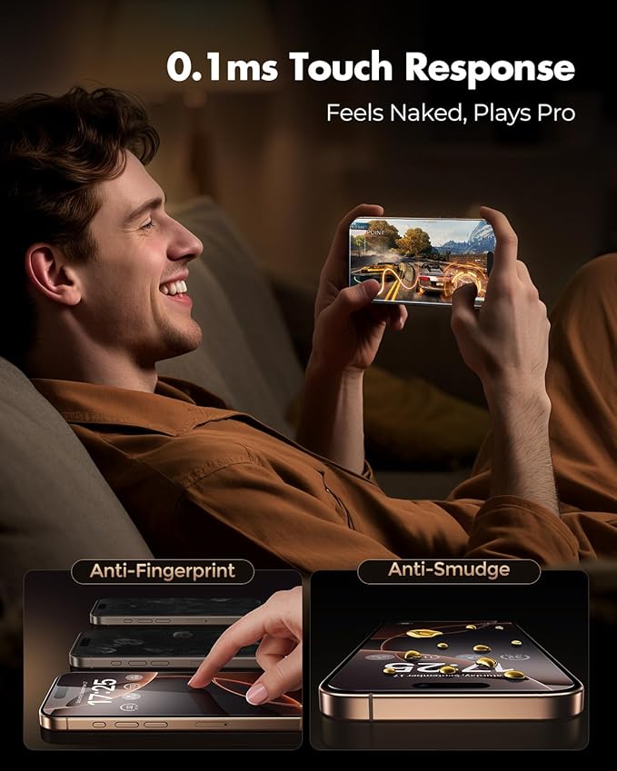 UNBREAKcable Screen Protector for iPhone 16/15, Pull-To-Protect Easy Installation, Auto Dust-Elimination, 9H+ Military-Grade Tempered Glass, Bubble-Free, Case Friendly, HD Clear, 6.1 Inch, 2 Pack