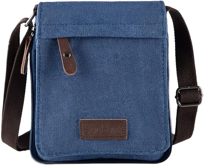 Sechunk Vintage Canvas Messenger Cross body bag Shoulder bag