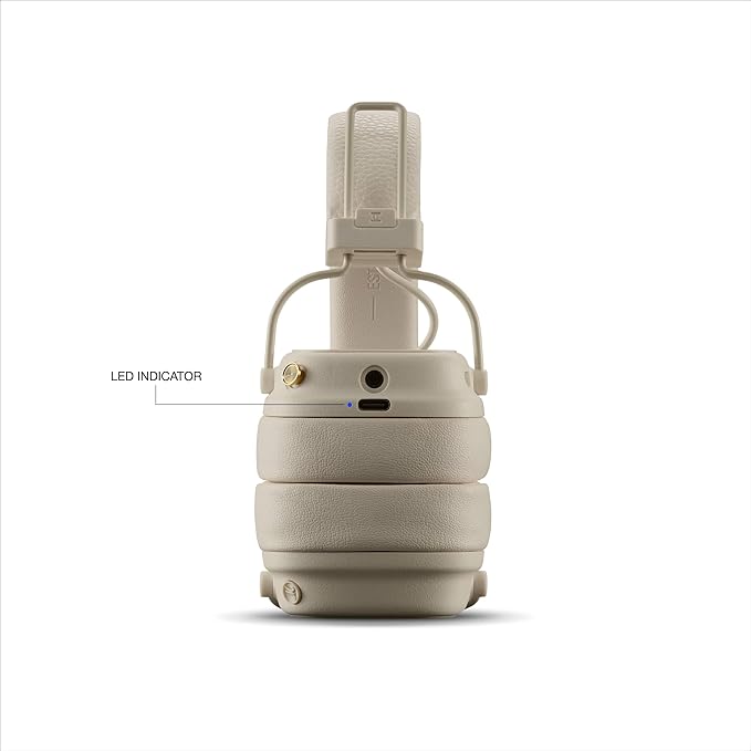 Marshall Major V On-Ear Wireless Bluetooth Headphone - Cream