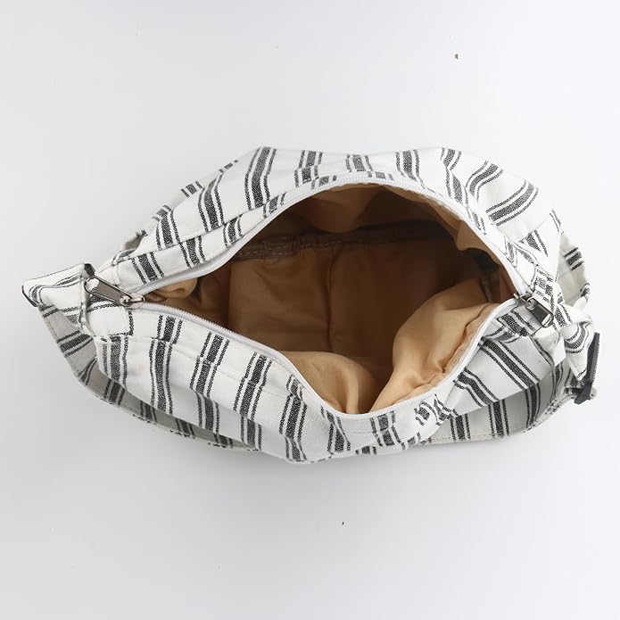 Large Canvas Messenger Bag with Multiple Pockets for Men and Women, Crossbody Shoulder Tote Hobo Laptop Bag