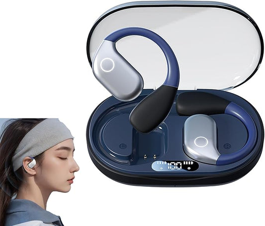 Bone Conduction Headphones,Open Ear Headphones Wireless Bluetooth 5.4 HIFI Sound Quality Sports Over Ear Earbuds with Earhooks, Built-in Mic, Crystal-Clear Calls for Running Workout Cycling Driving