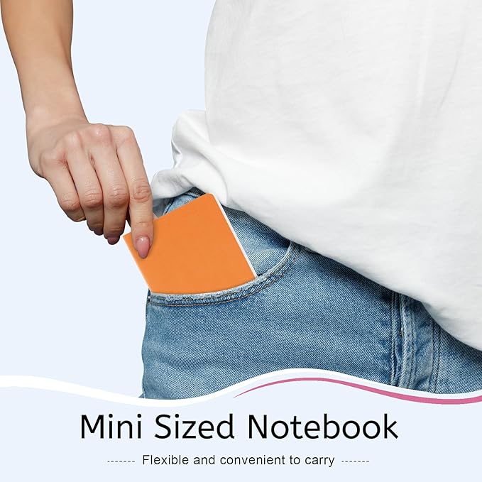 Oucaru 64PCS Mini Notebooks Bulk, 3.5" x 5.5", 12 Rainbow Color, 60 Pages Lined Paper Small Pocket Notebook Set, Mini Journal Memo Notepads for Kids, Students, Traveler, School Office Supplies