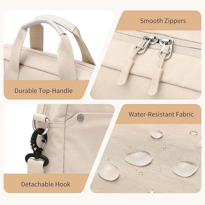 Laptop Tote Bag for Women Casual Tote Bag for Business Teacher Carry On Crossbody Bag