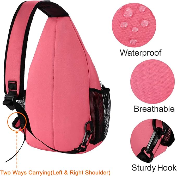 MOSISO Sling Backpack, Multipurpose Crossbody Shoulder Bag Travel Hiking Daypack