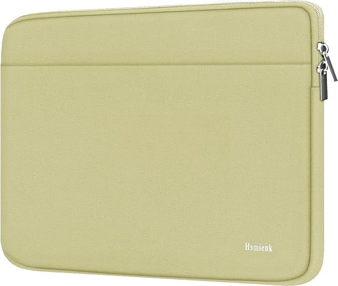 Laptop Case Sleeve 15.6 inch, Shockproof Protective Notebook Bag with Accessory Pocket, Briefcase Carrying Laptop Sleeve for 15.6" HP, ASUS, Dell, Lenovo, Acer -Off White