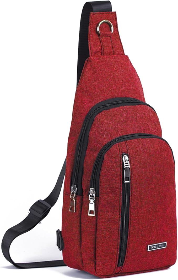 Seoky Rop Small Sling Bag Crossbody for Men Women One Strap Shoulder Cross Body Bag Sling Backpack for Travel