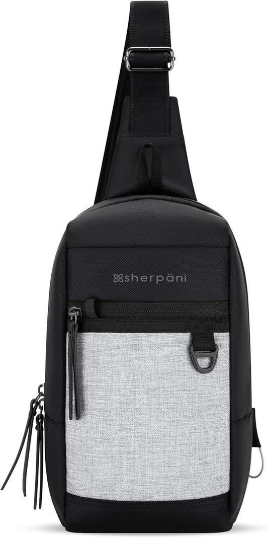Sherpani Metro, Anti Theft Sling Bag, Sling Backpack, 5L Travel Bag, Shoulder Chest Purse, Crossbody Backpack for Women, Metal Hardware, Travel Gift (Sterling Pro)