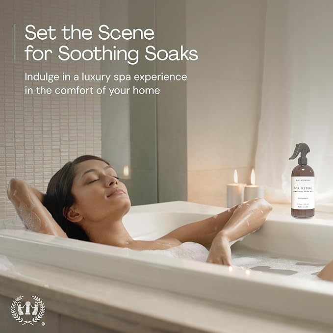 Muse Apothecary Spa Ritual Pure Eucalyptus Oil Shower Mist - Eucalyptus Spray for Shower, Spa, Bath, and Linen - Aromatherapy Eucalyptus Essential Oil Spray - 8oz