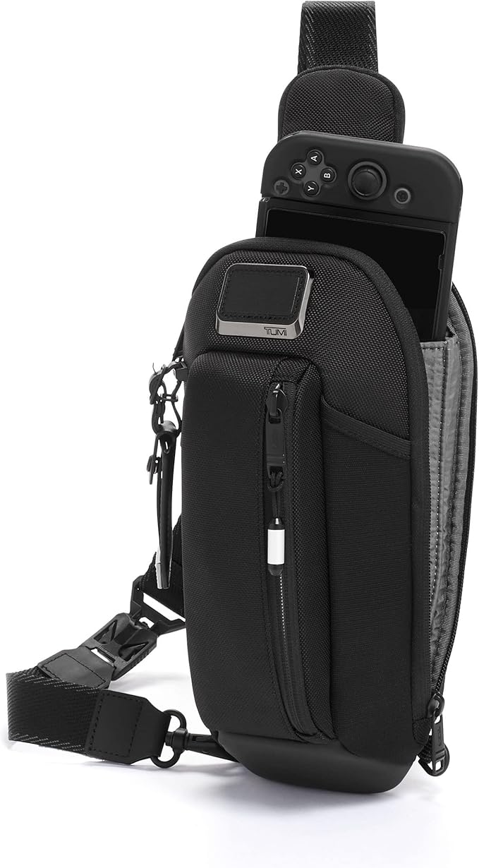 TUMI - Alpha Bravo Esports Pro Sling Bag - Gaming Bag for Handheld Gaming Devices - 12.0" X 5.8" X 2.5" - Black