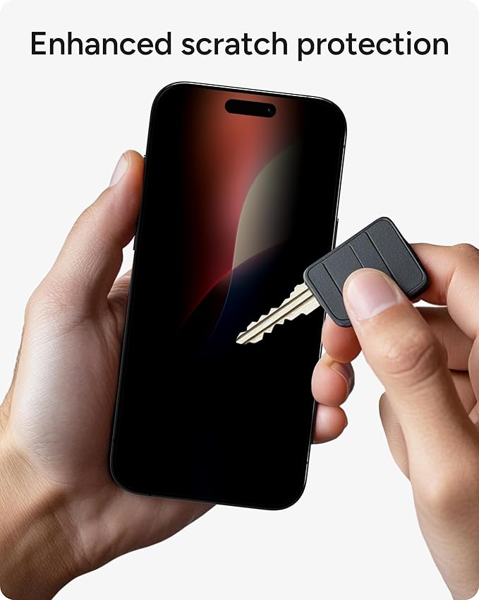 ZAGG Glass Elite Privacy Screen Protector for iPhone 16 Pro Max - 2-Way Privacy Filter, Ultra-Strong Tempered Glass, 5X Stronger, InvisibleShield, Smudge-Free, Easy Install, Recycled Content