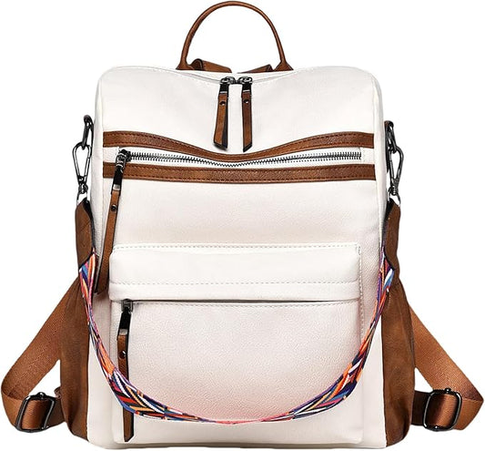 Dora & Liz Womens Backpack Purse Leather Fashion Travel Backpack Purse for Women Designer Ladies Shoulder Bags