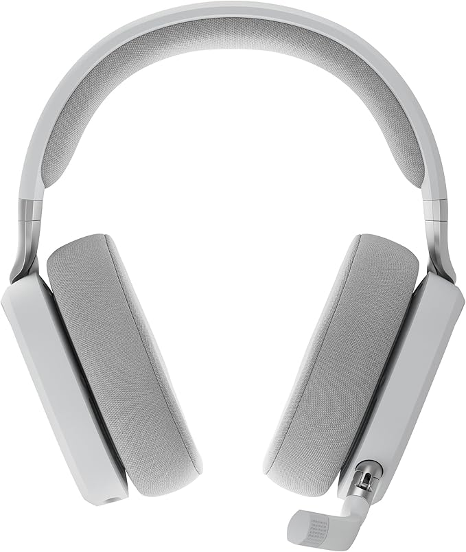 Fractal Design Scape Light - Wireless PC Gaming Headset - Detachable Flip-to-Mute Microphone with Noise Cancellation - Battery Life Up to 40 Hours - Configurable Ambient Lighting - Gray