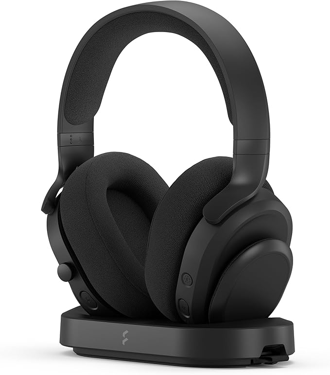 Scape Dark - Wireless PC Gaming Headset - Detachable Flip-To-Mute Microphone with Noise Cancellation - Battery Life Up To 40 Hours - Configurable Ambient Lighting - Black