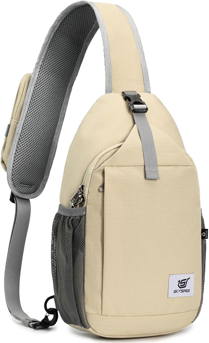 SKYSPER Sling Bag RFID Cross Body Bag Recycled Crossbody Backpack Travel Daypack