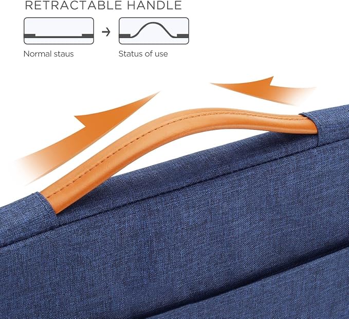 NIDOO 13-14 inch Laptop Sleeve Shoulder Bag for 13.5" Surface Book 3 2 / Surface Laptop 4 3 2/14" Lenovo ThinkPad X1 Carbon Yoga L14 T14 / 13.3" ThinkPad L380 Yoga/HP Pavilion 14 Acer Dell Asus