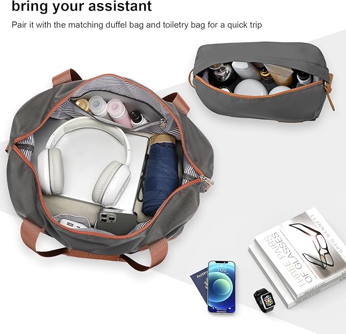 Joyway 24 Inch Checked Luggage, Expandable Suitcase with Spinner Wheel, 3 Piece Hard Shell Luggage Set with TSA Lock(Grey)