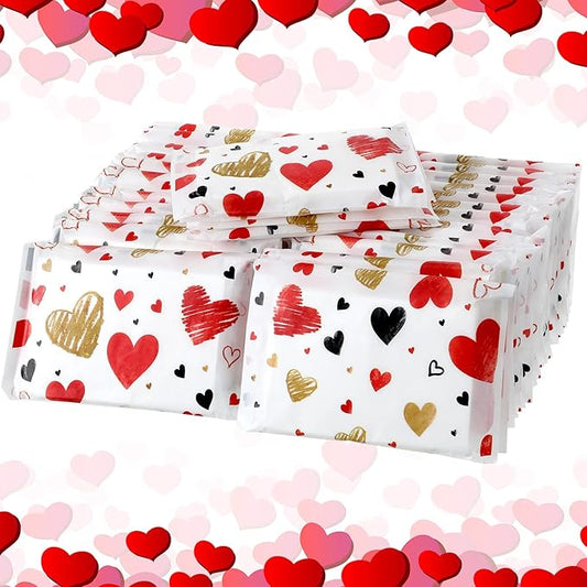 Eaasty 100 Packs Pocket Pack Travel Size Facial Tissues 3 Ply Paper Mini Wedding Tissues for Guests Travel Valentine Wedding Party Favors
