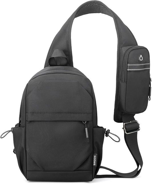 Crossbody Sling Bag Casual Shoulder Hiking Backpack with Convertible Shoulder Strap for Travel Hiking Shopping Leisure Sport