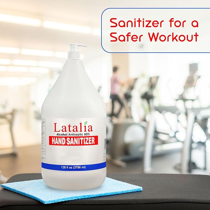 Hand Sanitizer Gallon - Hand Sanitizers Refill Unscented Clean Scent Non-Drying Moisturizing Gel (128 Fl. Oz, 3786 ml)