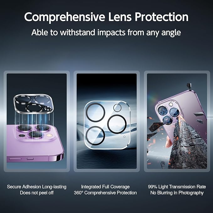 SMARTDEVIL 2+2Pack Privacy Screen Protector for iPhone 14 Pro Max with Camera Lens Protector,Shatterproof Tempered Glass [True 28°Anti Spy][9H Hardness][Auto Dust-Elimination Install][Bubble Free]