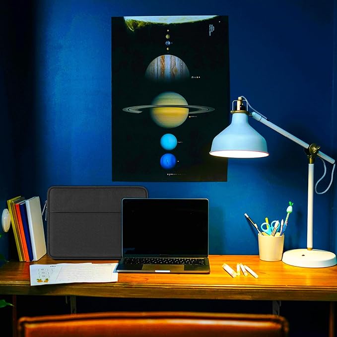 Laptop Case 13.3 Inch, Shockproof Protective Traveling Carrying Computer Sleeve Compatible with MacBook Air 13.3 inch/MacBook pro 14 inch, Compatible for HP, Dell, Laptop Bag with Pocket, Black