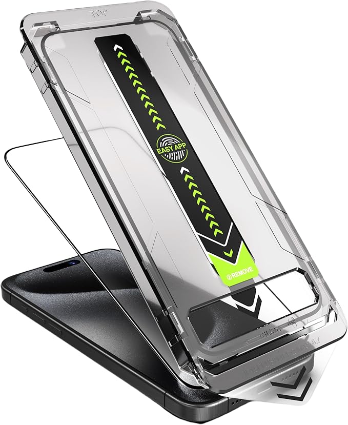 2 Pack Screen Protector for iPhone 17 Pro Series Tempered Glass Screen Protector, Protector de Pantalla, 9H Hardness, Bubble-Free, Easy Install Kit (iPhone 17 Pro)