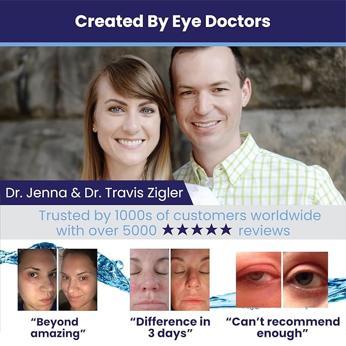 Heyedrate Lid and Lash Cleanser Spray – Gentle, Pure Hypochlorous Acid Spray for Eye Irritation - Fast Acting, Soothing Formula - Everyday Eyelid Cleansing Spray - 1 Ounce Bottle