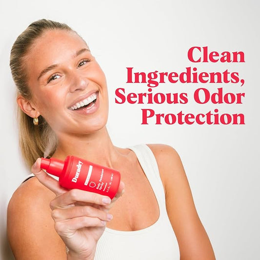 Aluminum-Free Whole Body Deodorant Spray for Men and Women - Unscented Deodorant for Whole Body, Natural Odor Neutralizer, Clear and Residue Free, Non-Staining - 3.4 Fl Oz each - Pack of 2