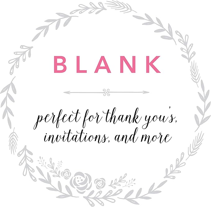 Graphique Mint and Gold Flat Notes – Note Card Stationery with Stylish, Soft Teal Border and Printed Gold Arrow, 50 Note Cards and Matching Envelopes for Thank You Notes, Invitations, Gifts and More, 5.625" x 3.5"