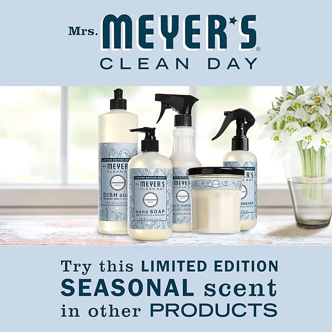 MRS. MEYER'S CLEAN DAY Room and Air Freshener Spray, Non-Aerosol Spray Bottle Infused with Essential Oils, Limited Edition Snowdrop, 8 fl. oz - Pack of 3