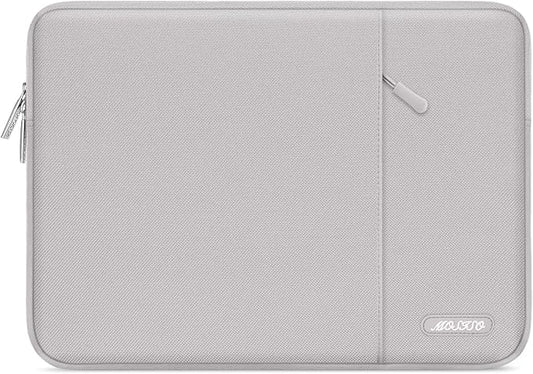 MOSISO Laptop Case 13.3 inch, 13-13.3 inch Laptop Sleeve Compatible with MacBook Air/Pro 13 / Pro 14, HP Dell ASUS Lenovo Notebook, Polyester Vertical Computer Sleeve Bag with Pocket, Dusty Lilac