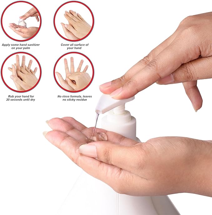 Hand Sanitizer Gallon - Hand Sanitizers Refill Unscented Clean Scent Non-Drying Moisturizing Gel (128 Fl. Oz, 3786 ml)