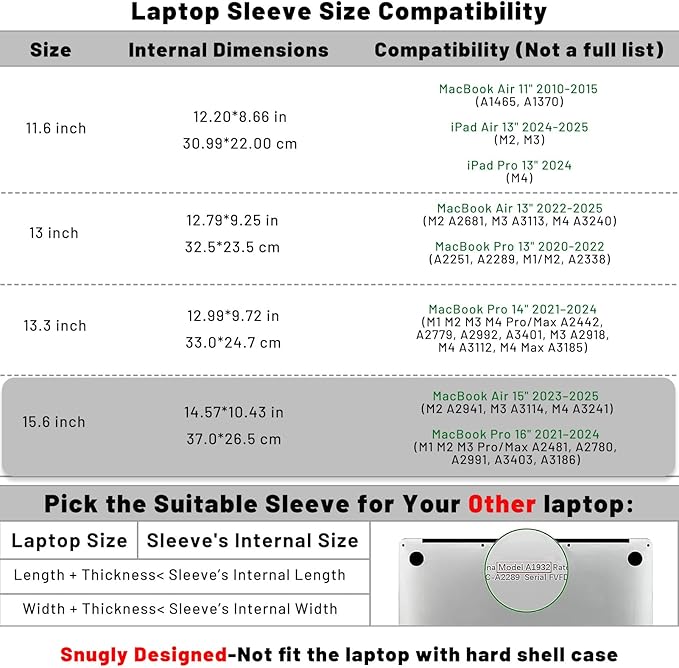 Allinside 15-16 inch Laptop Sleeve Case Compatible with MacBook Air 15 2023-2025/MacBook Pro 16 2021-2024, Waterproof PU Leather Laptop Sleeve Bag Protective Vertical Case Cover, Gray