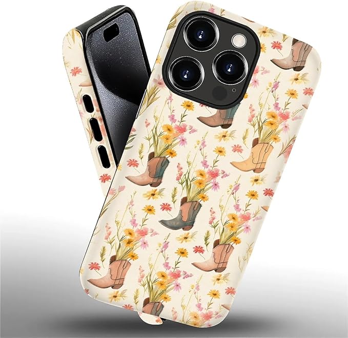 Case for iPhone 16 Pro Max,Western Cowgirl for Woman Men Full Body Protective Cover Shockproof 2 in 1 Silicone + Hard PC Case for iPhone 16 Pro Max
