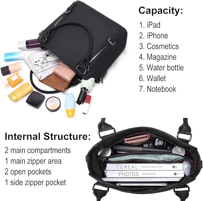 CLUCI Purses for Women Vegan Leather Handbags Tote Purse Shoulder Bag Large Ladies Hobo Bags