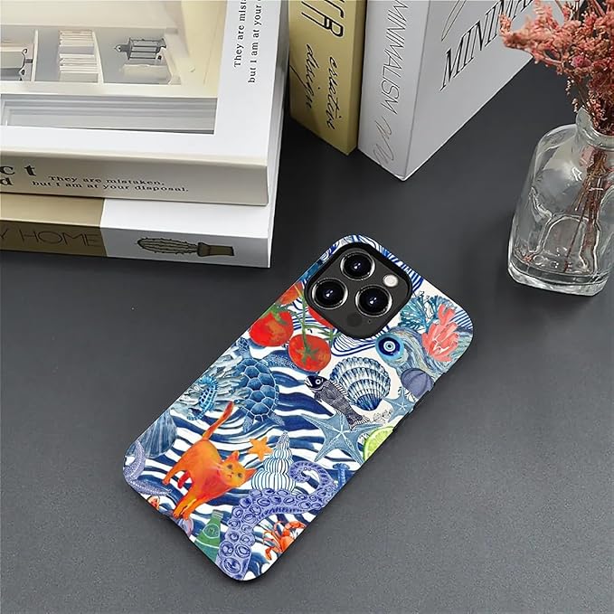 Case for iPhone 13 Pro Max,Leopard Cherry Shell Aesthetics for Woman Men Full Body Protective Cover Shockproof 2 in 1 Silicone + Hard PC Case for iPhone 13 Pro Max