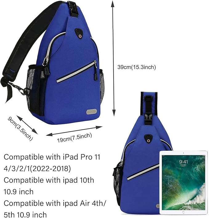 MOSISO Sling Backpack, Multipurpose Crossbody Shoulder Bag Travel Hiking Daypack