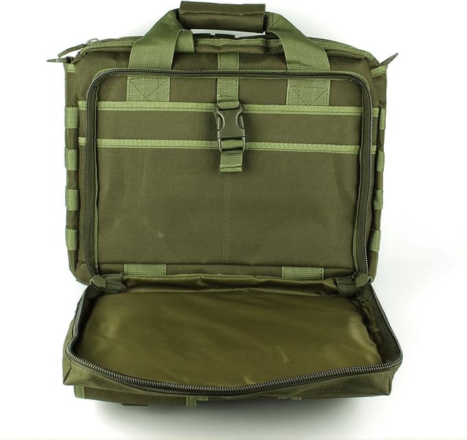 GES Tactical Briefcase, 15.6" Men's Messenger Bag Military Briefcase for Men, ArmyGreen