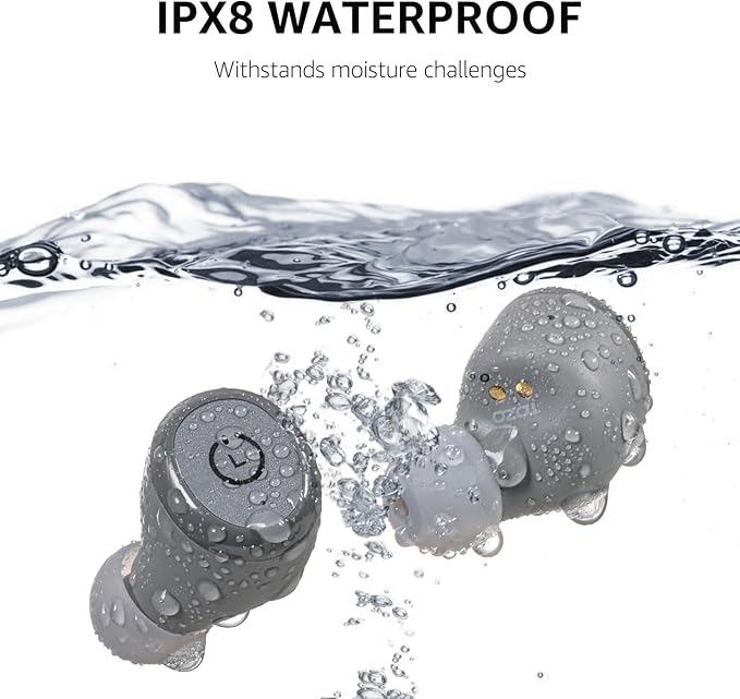 TOZO T10 Wireless Earbuds Bluetooth 5.3 Headphones, App Customize EQ, Ergonomic Design, 55H Playtime, Wireless Charging Case, IPX8 Waterproof Sound in-Ear Headset, 2025 New Version