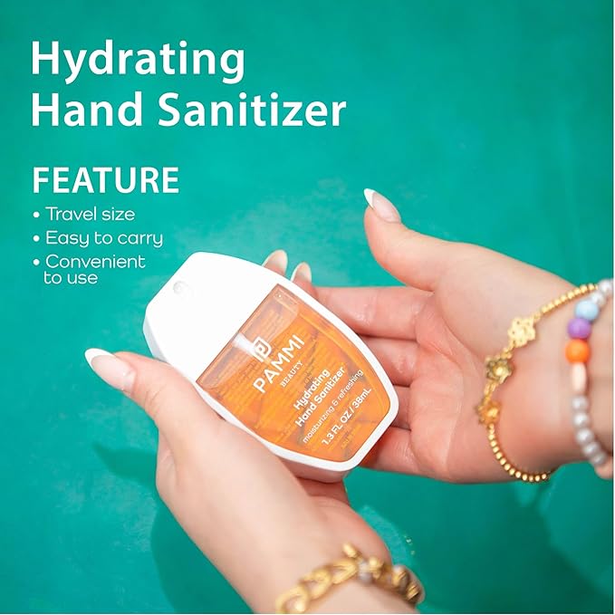PAMMI Hand Sanitizer Spray Travel Size - Mini Scented Hand Sanitizer Spray Quicky Dry, Pocket Scented Hand Saniztier - 600-Sprays (2 Packs (Mango))